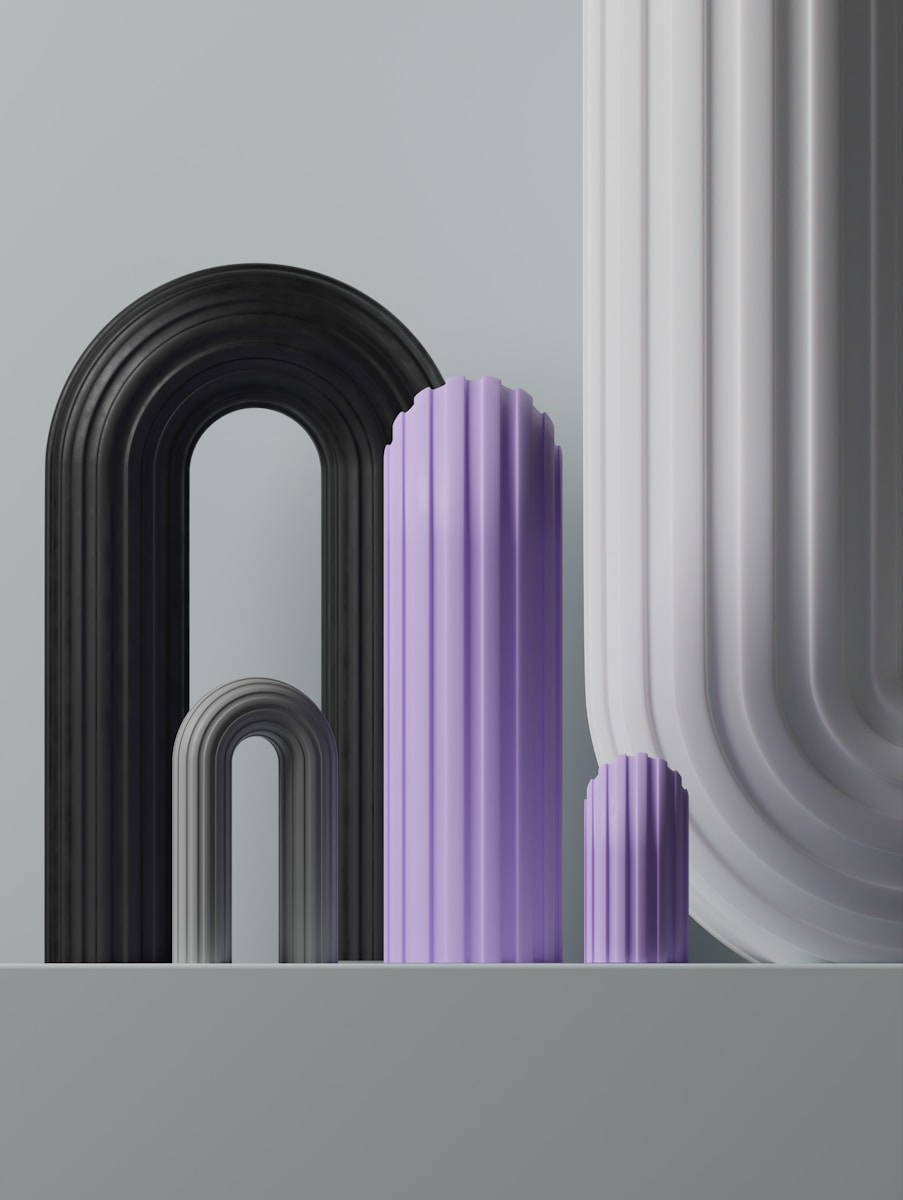 a number of different shapes and sizes of objects